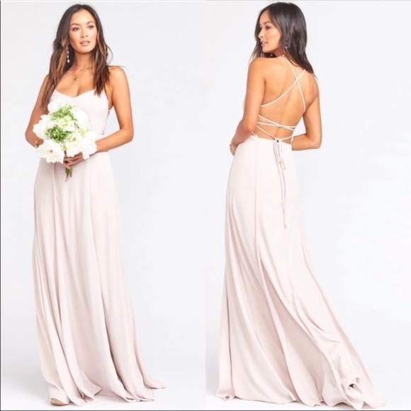 SHOW Me Your Mumu Godshaw Goddess Gown in Show Me the Ring Crisp. - Picture 1 of 13